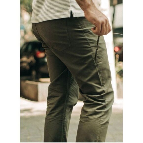 Taylor Stitch The Democratic All Day Pant Mens 29 In Olive Green Bedford Cord - Picture 4 of 16